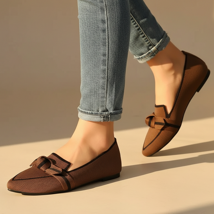Larissa Pointed Toe Knit Flats
