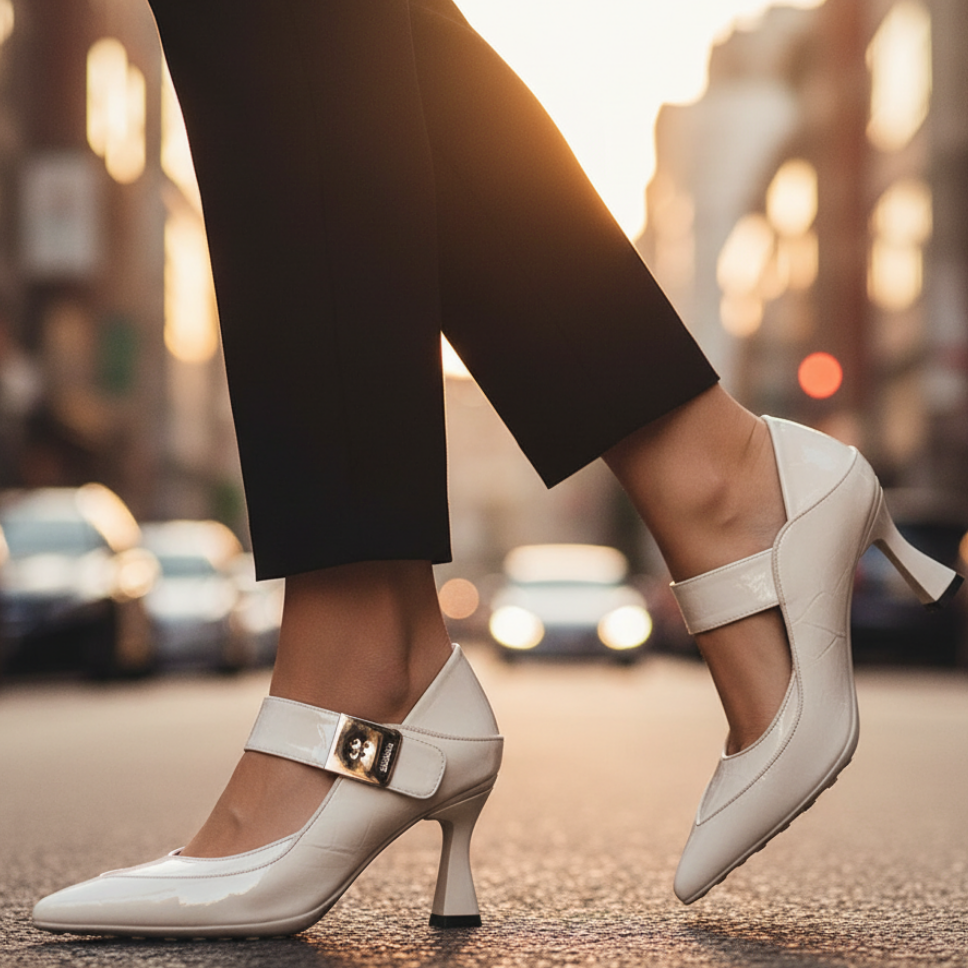 Aurelia Leather Pointed Heels