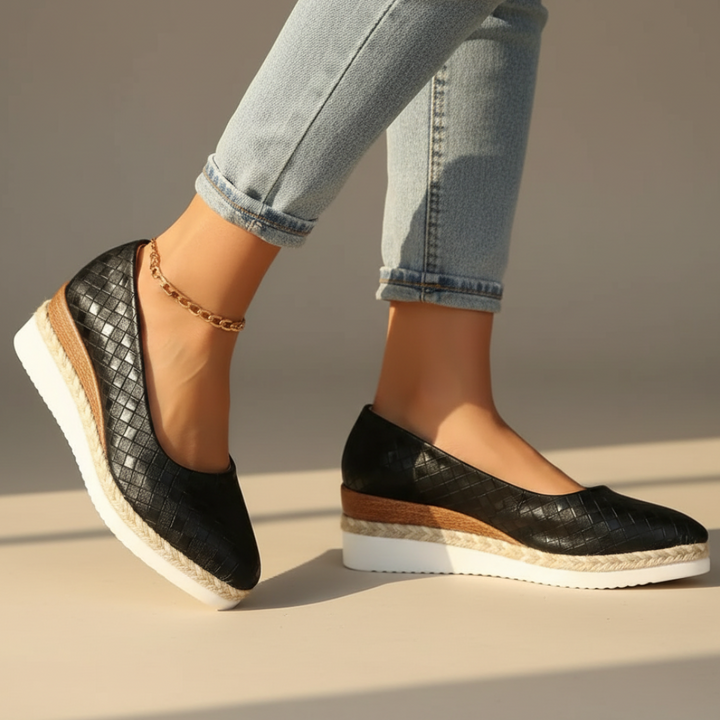 Liora Pointed Toe Wedge Slip on Flats