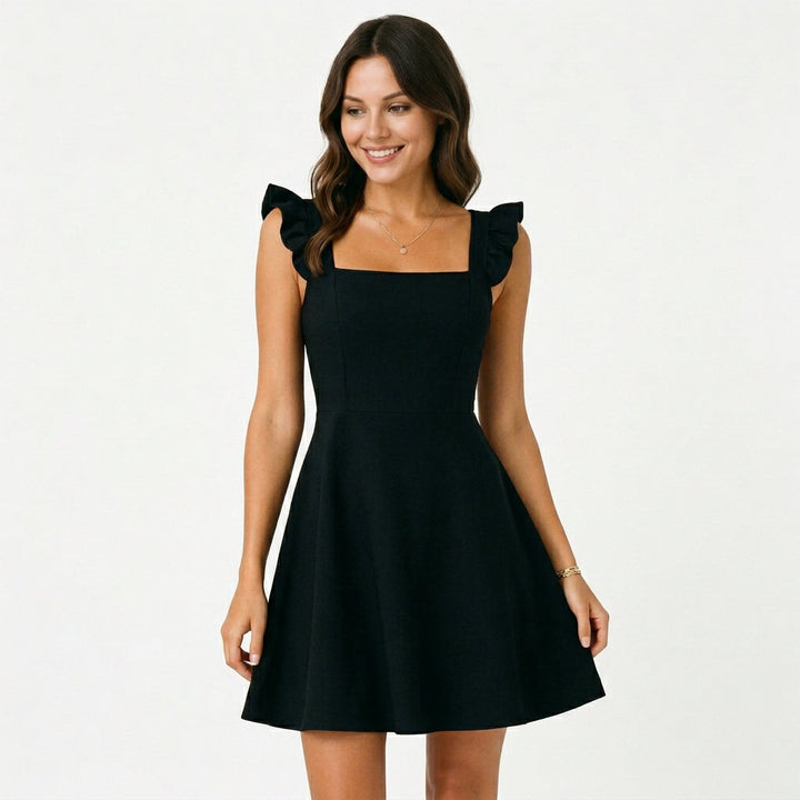 Rosaria Ruffle Strap Mini Dress