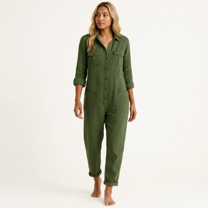 Lysandra Jumpsuit with Button Front