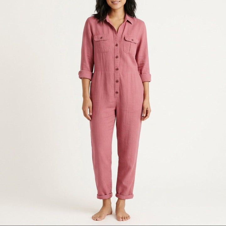 Lysandra Jumpsuit with Button Front