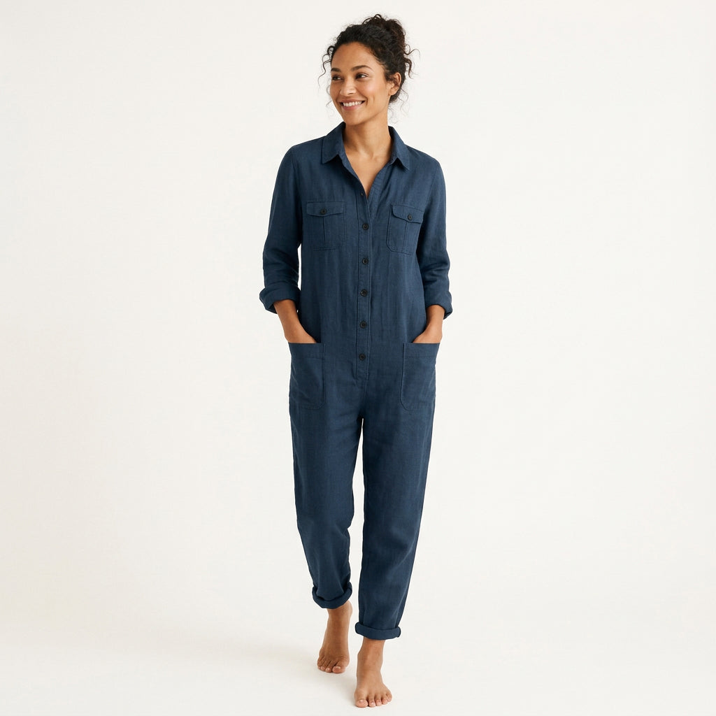 Lysandra Jumpsuit with Button Front