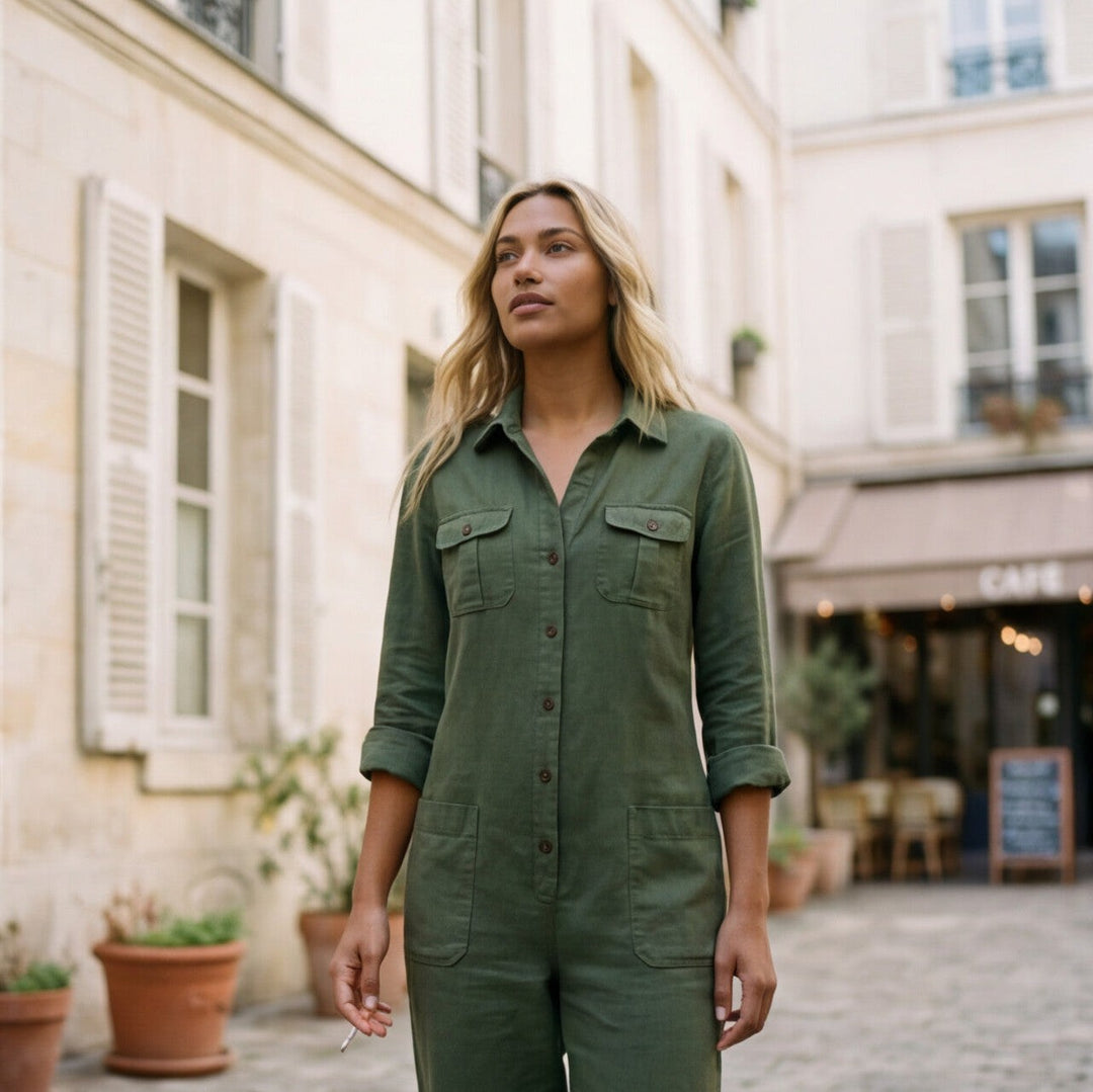 Lysandra Jumpsuit with Button Front