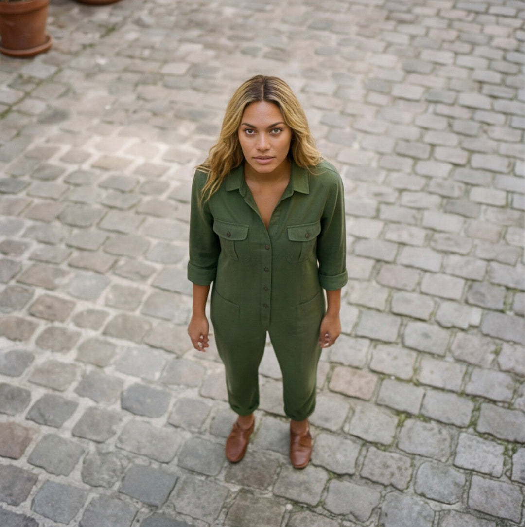 Lysandra Jumpsuit with Button Front