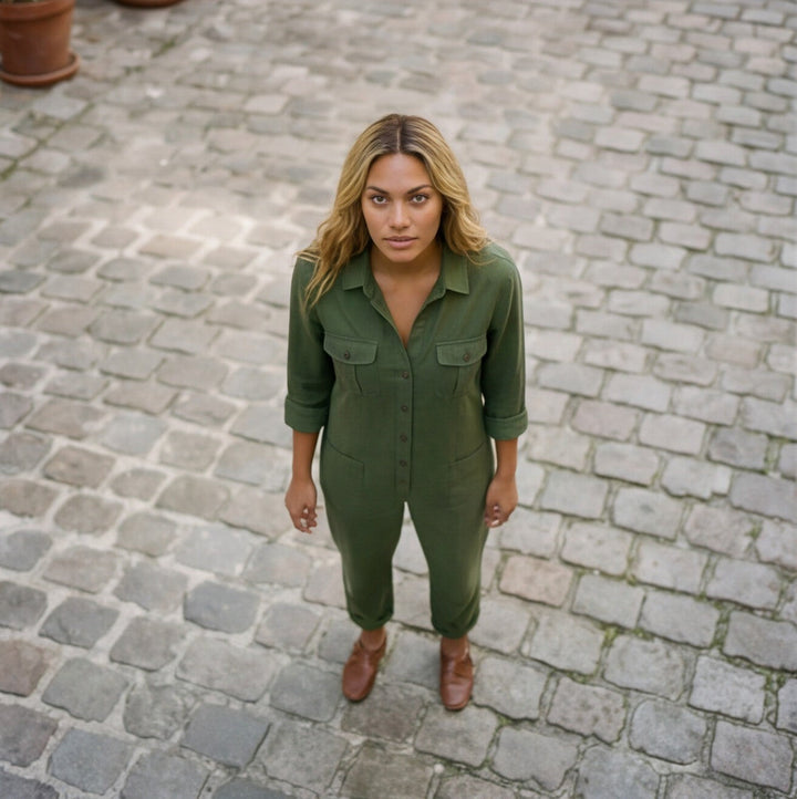 Lysandra Jumpsuit with Button Front