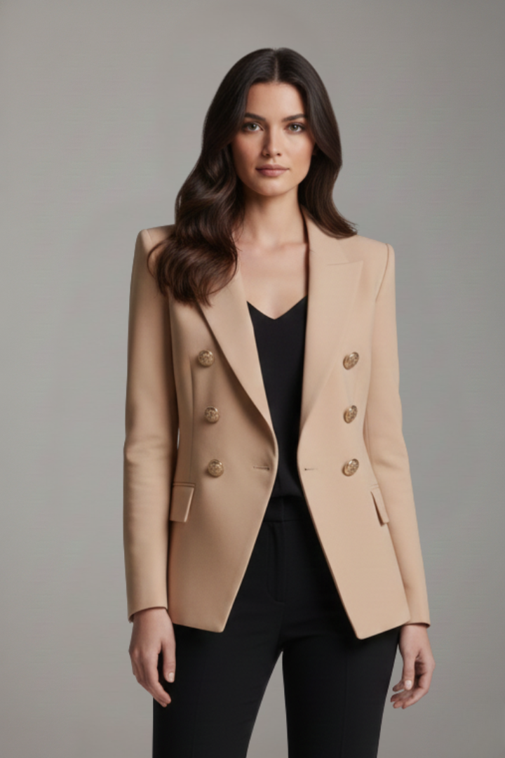 Vesalia Gold Button Blazer
