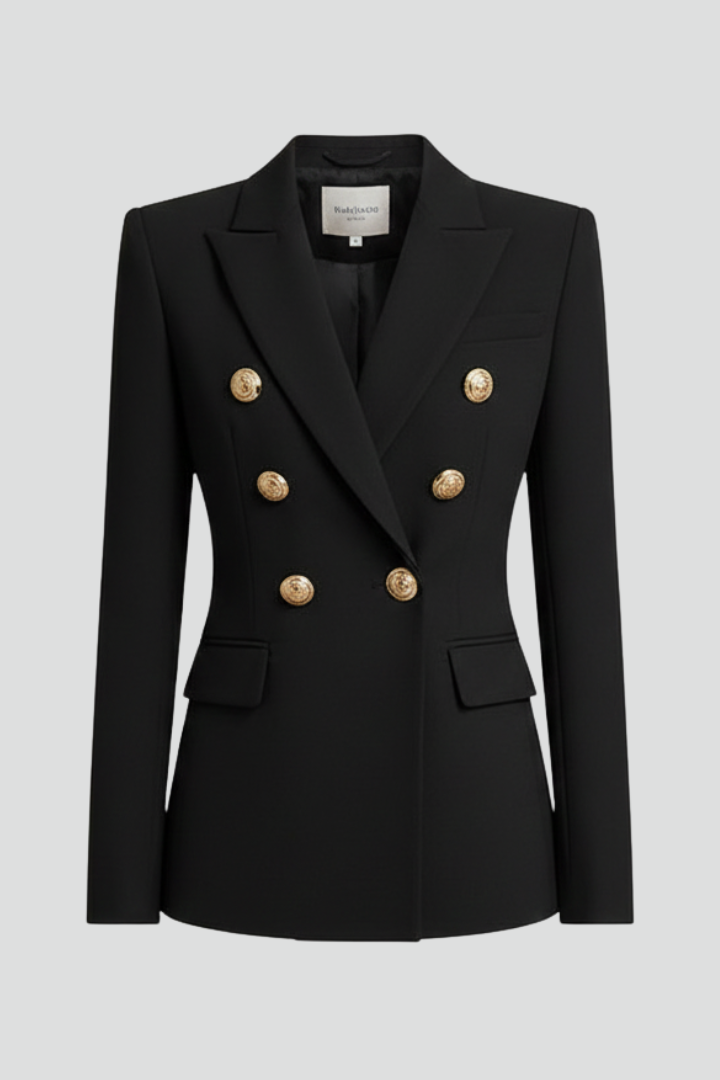 Vesalia Gold Button Blazer