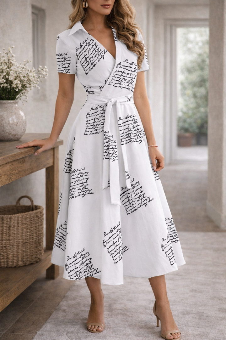 Valerina Belted Off Shoulder Midi Dress