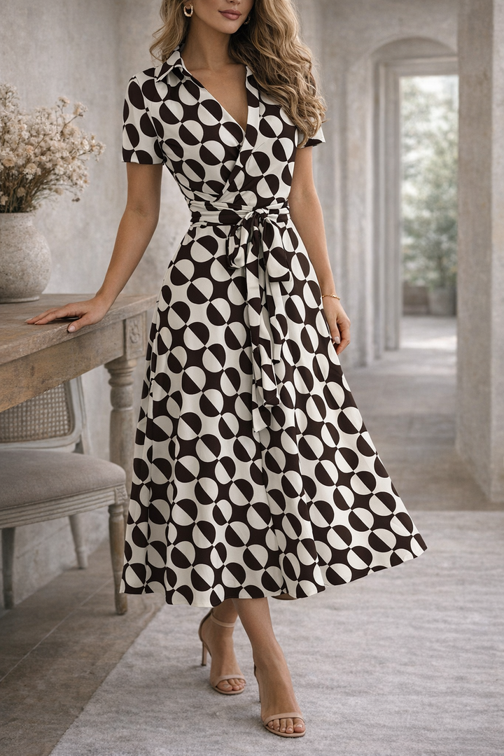 Valerina Belted Off Shoulder Midi Dress