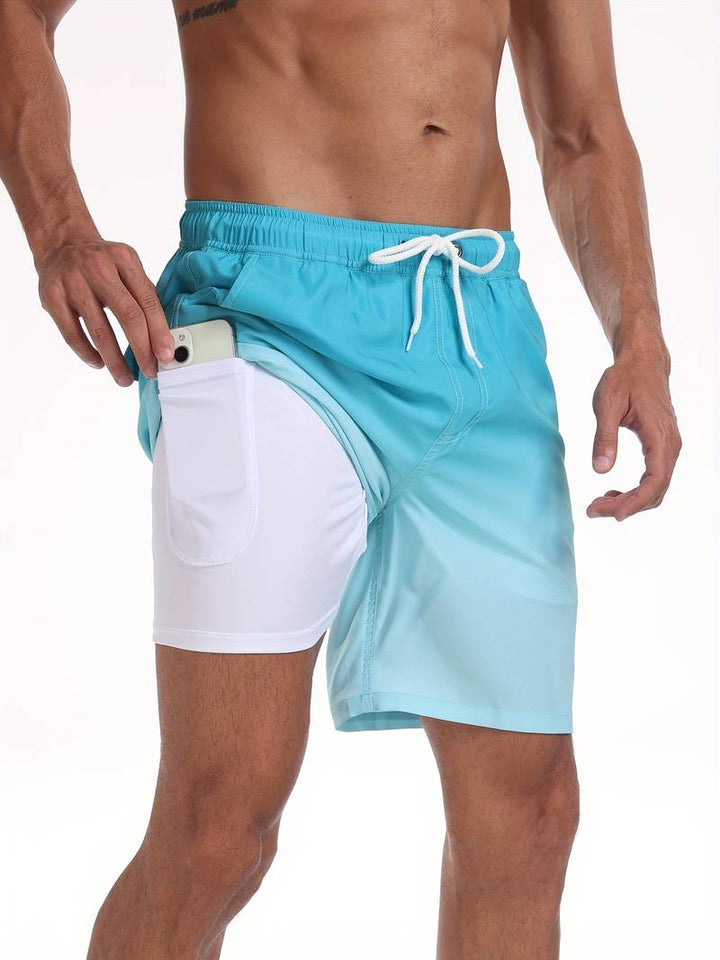 Luso Flamingo Print Swim Trunk