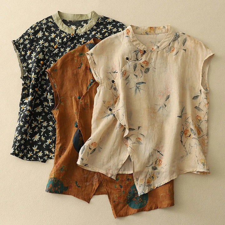 Madina Vintage Sleeveless Top