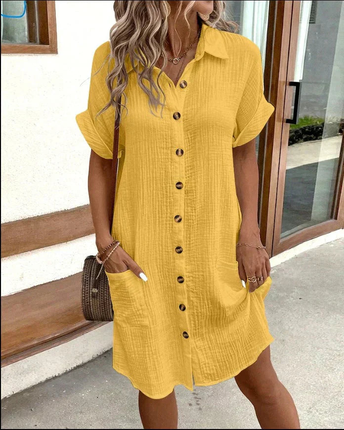 Marzella Cotton Polo Shirt Dress