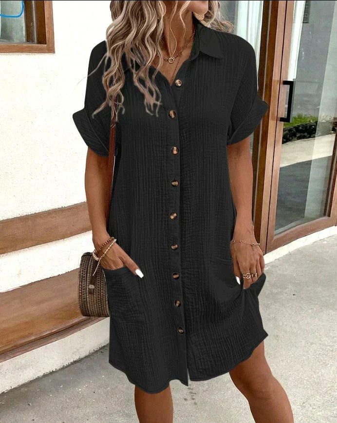 Marzella Cotton Polo Shirt Dress