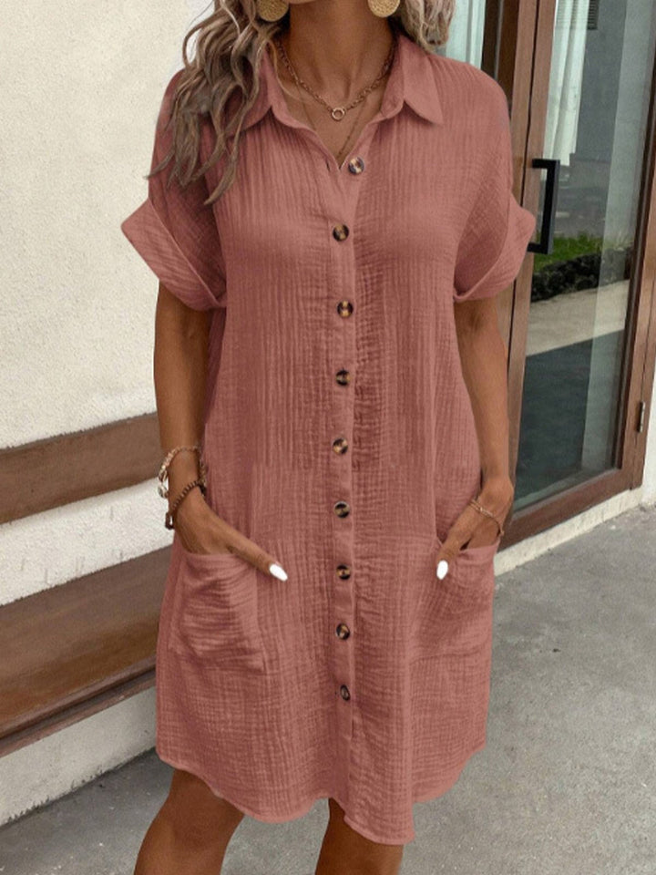Marzella Cotton Polo Shirt Dress