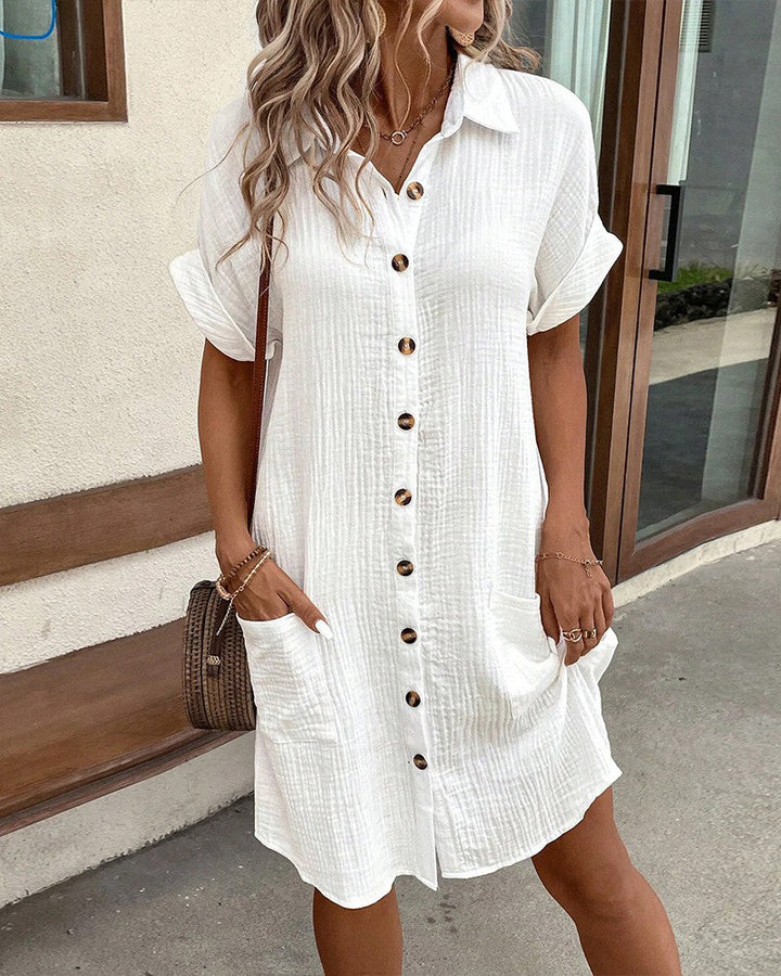Marzella Cotton Polo Shirt Dress