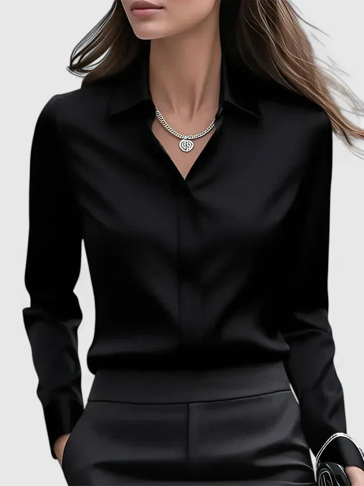 Corinne Structured Collar Blouse
