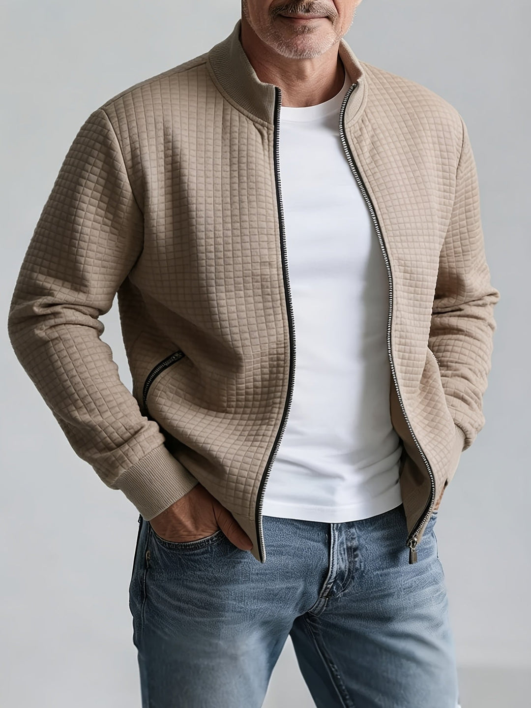 Rocco Stand-Collar Zip Jacket
