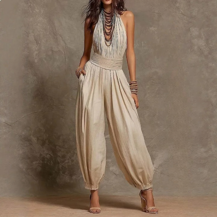 Nadia Draped Halter Jumpsuit