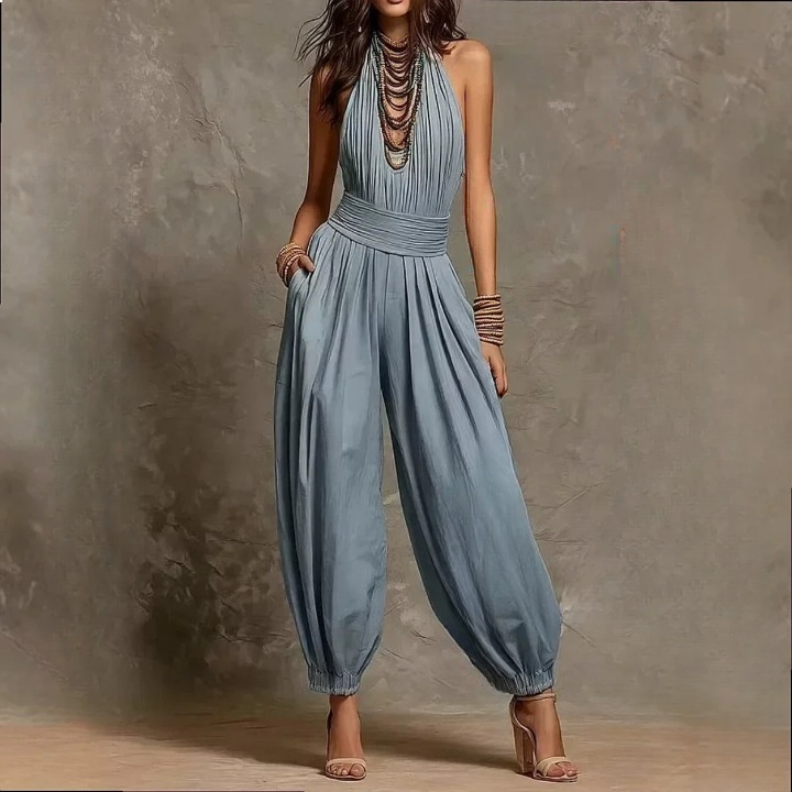 Nadia Draped Halter Jumpsuit