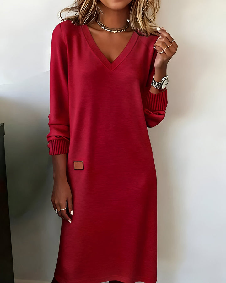 Lydia V Neck Midi Dress
