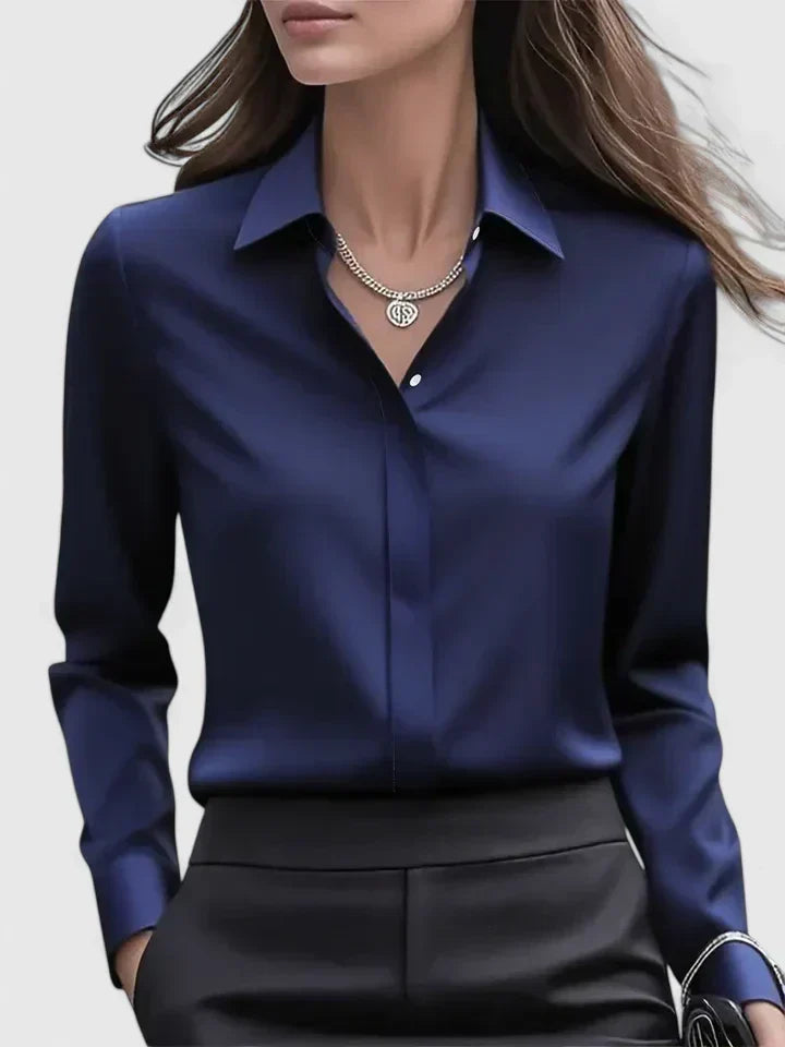 Corinne Structured Collar Blouse