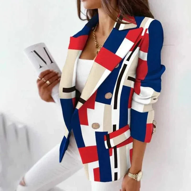Bianca Tailored Plaid Blazer