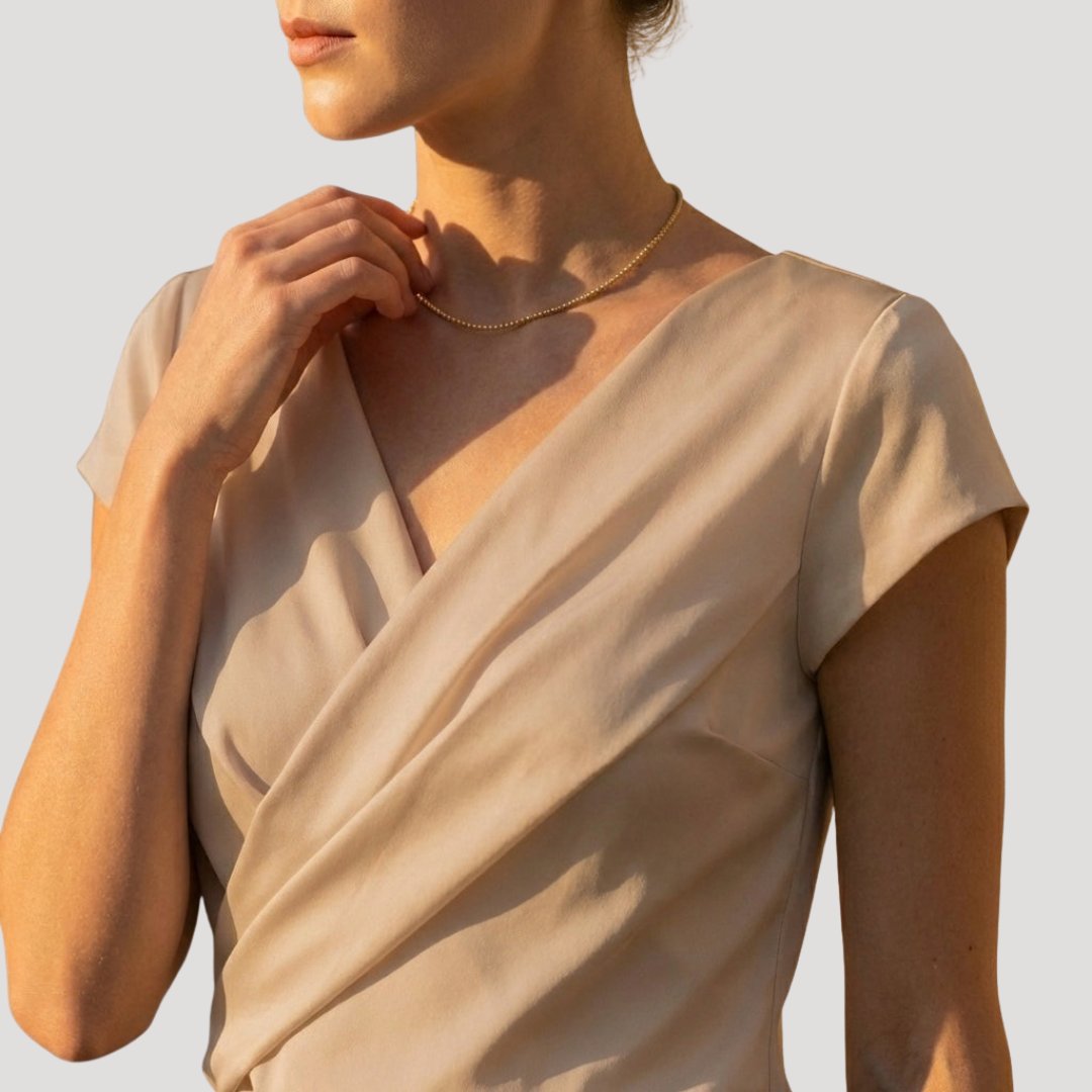 Serena Wrap Front Blouse