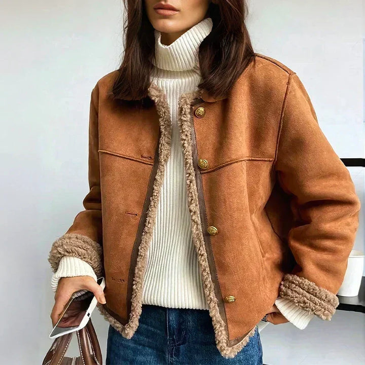 Verity Shearling Collar Jacket