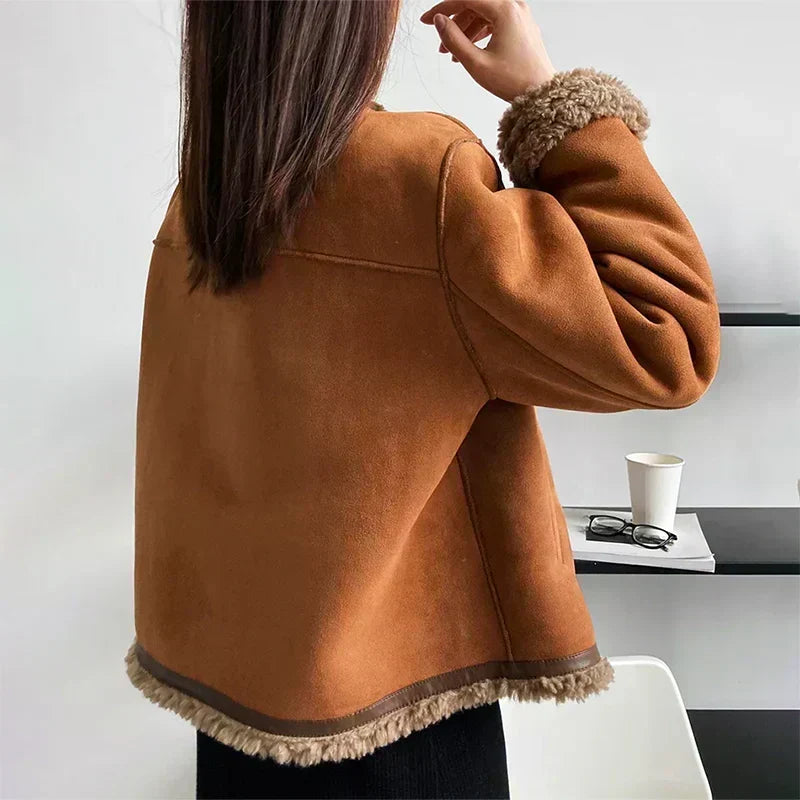 Verity Shearling Collar Jacket