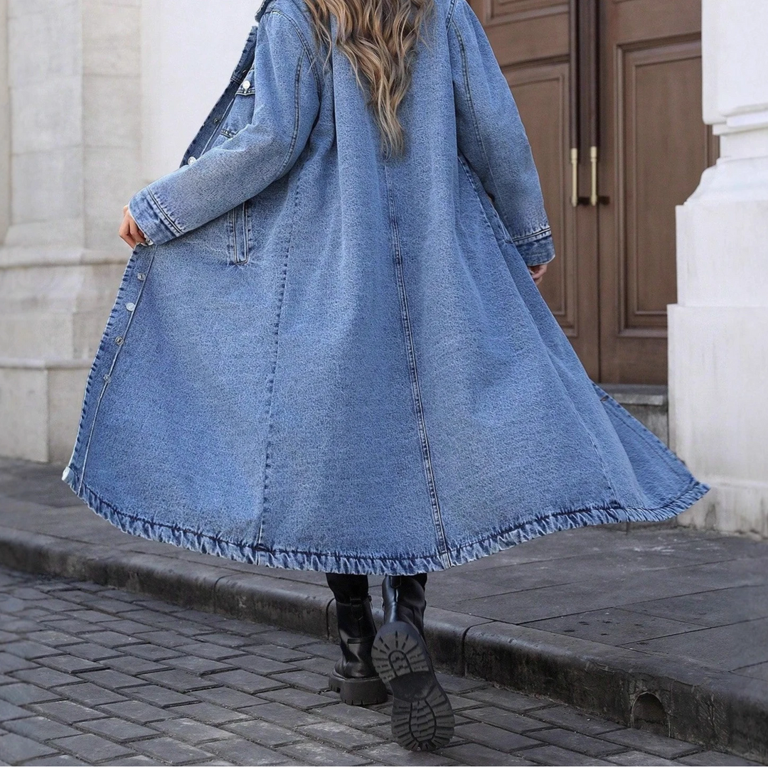 Sylvana Long Denim Coat
