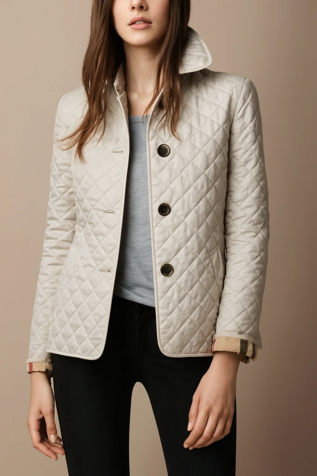 Vionette Quilted Button Jacket