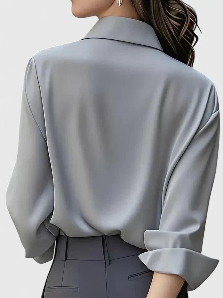 Corinne Structured Collar Blouse