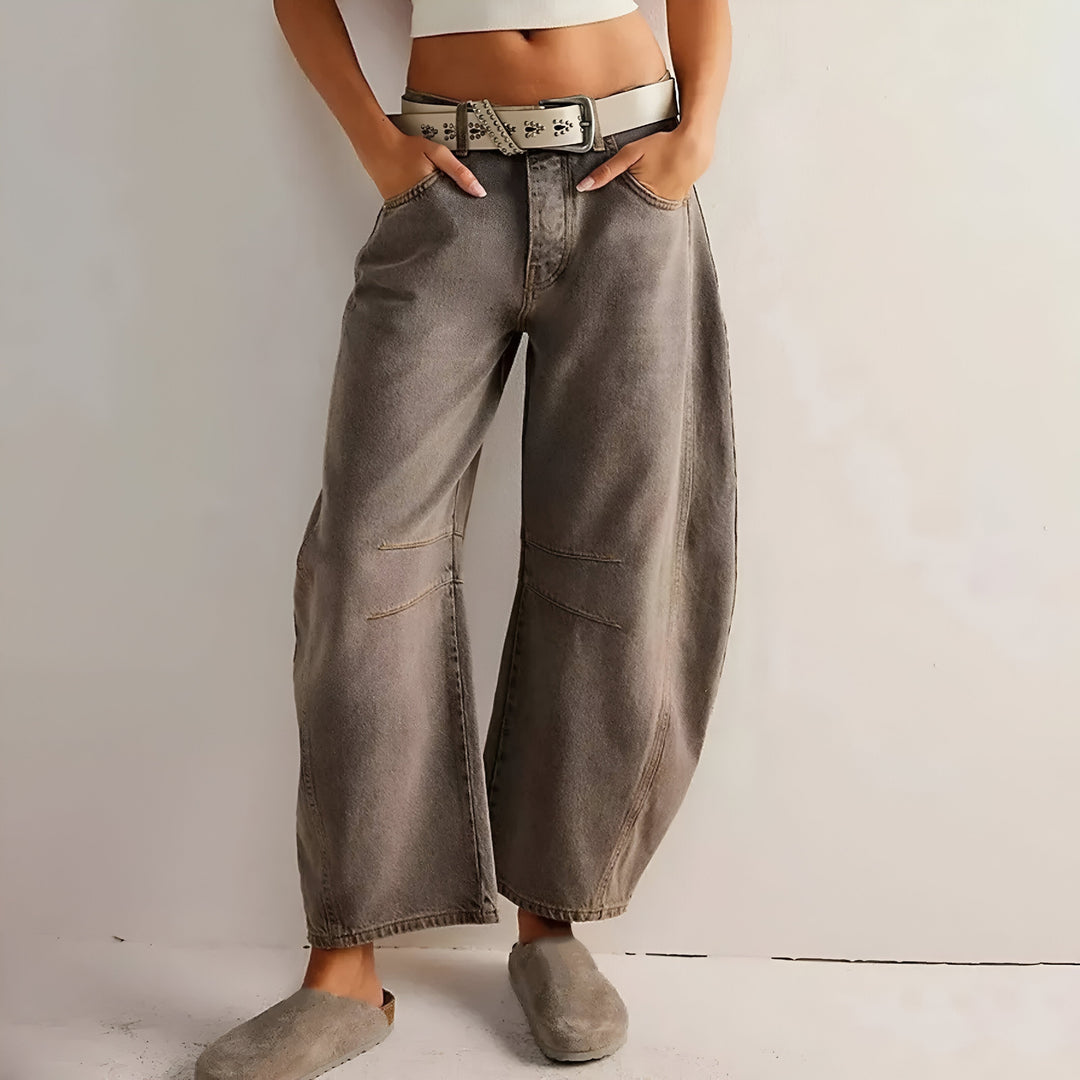 Delphia Relaxed Wide Leg Jeans