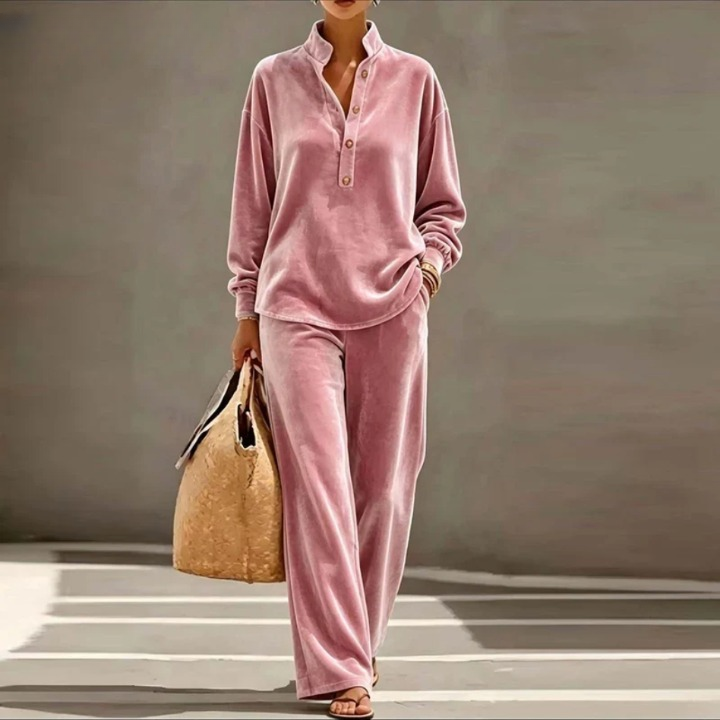 Elenora Stand Collar Two Piece Set