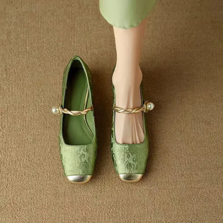 Jeanne Braided Strap Mary Janes