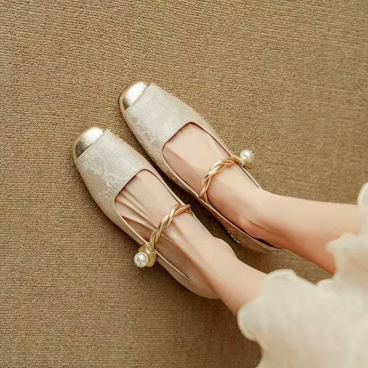 Jeanne Braided Strap Mary Janes