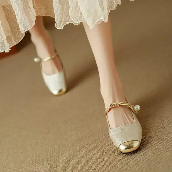 Jeanne Braided Strap Mary Janes