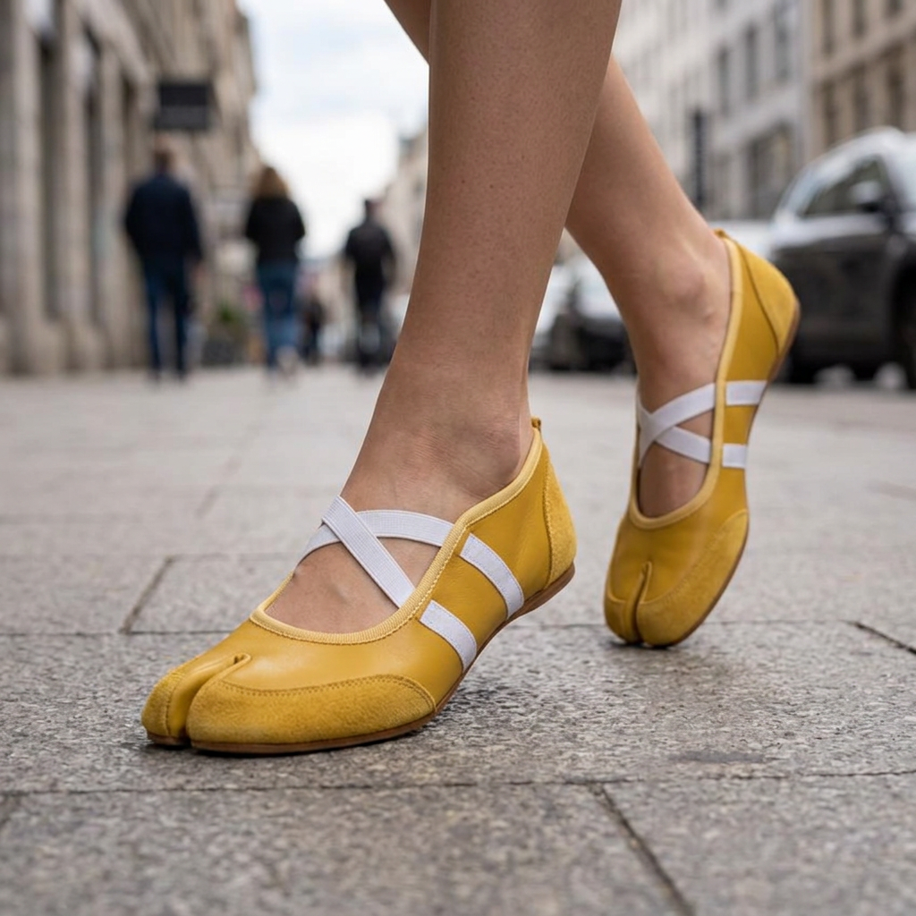 Alisha Split Toe Ballet Flats