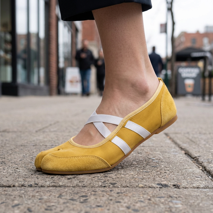 Alisha Split Toe Ballet Flats