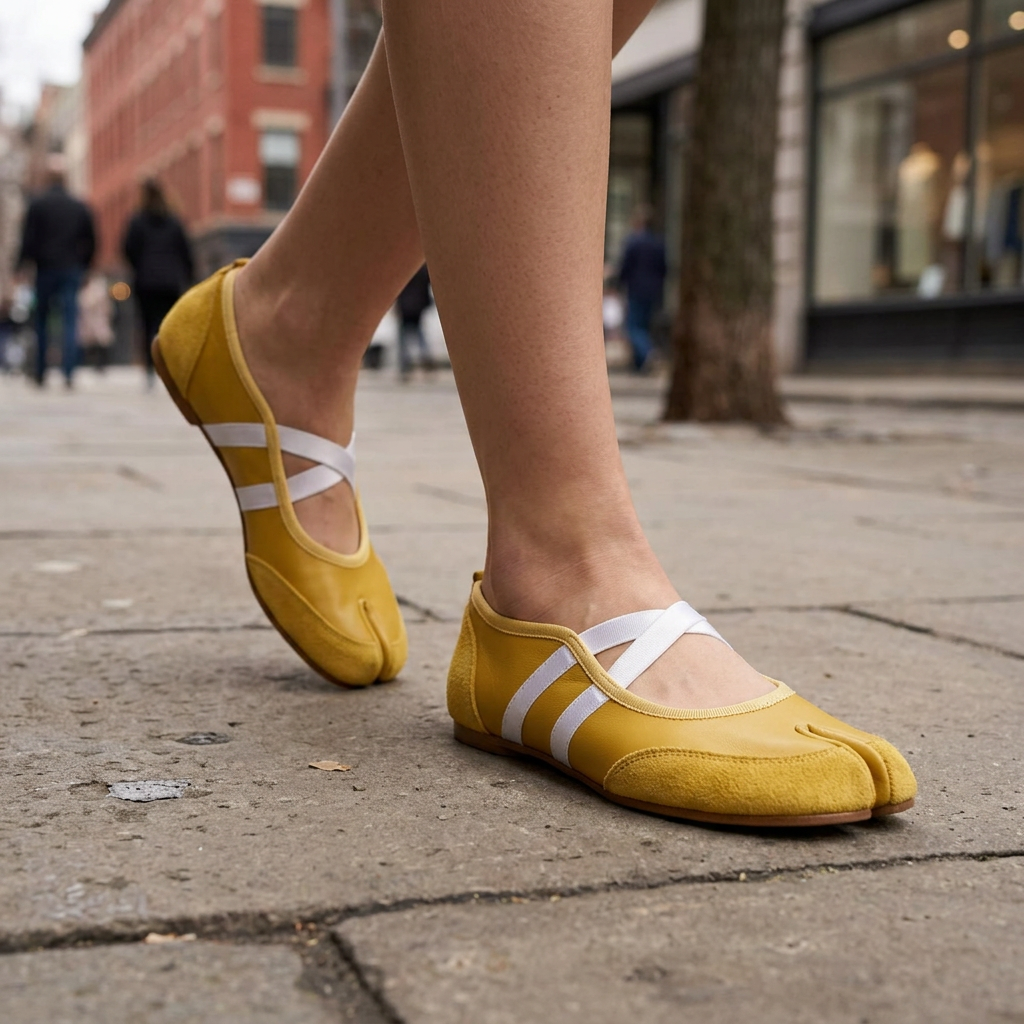 Alisha Split Toe Ballet Flats