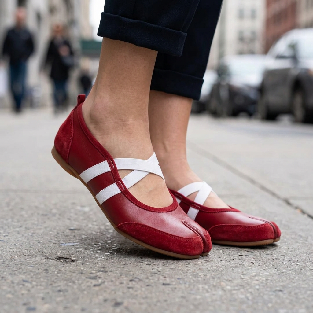 Alisha Split Toe Ballet Flats