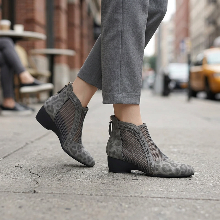 Kaylyn Leather Ankle Boots