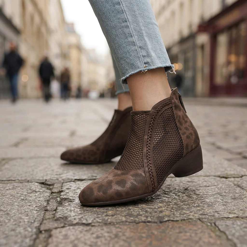 Kaylyn Leather Ankle Boots