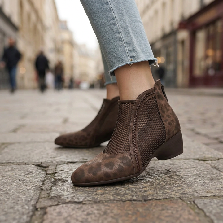 Kaylyn Leather Ankle Boots