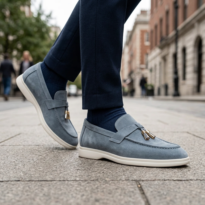 Gavin Suede Tassel Loafers