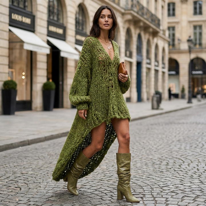 Astrid Open Knit Loose Dress