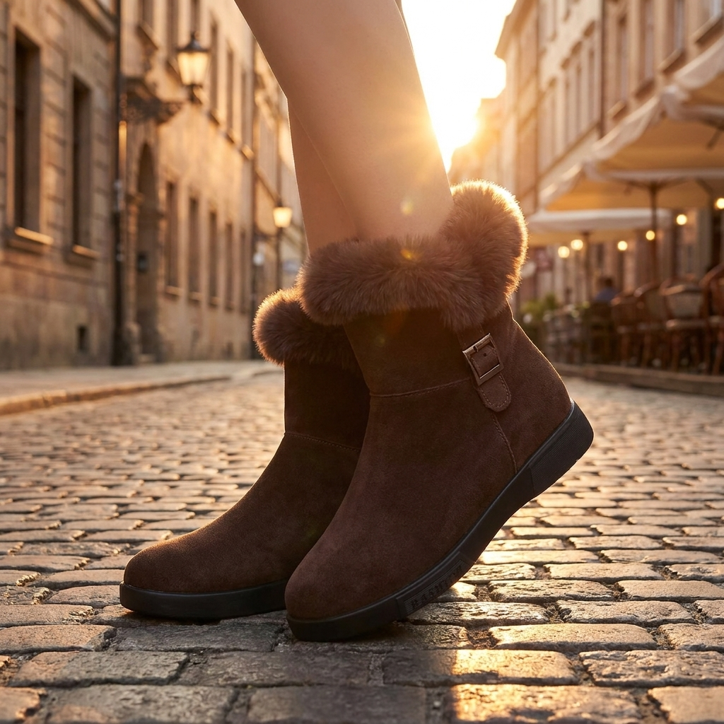 Aveera Fur Ankle Boots