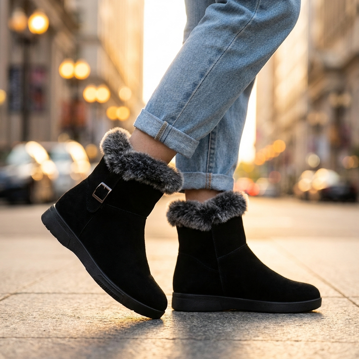 Aveera Fur Ankle Boots