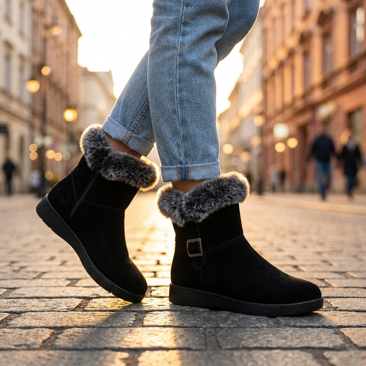 Aveera Fur Ankle Boots